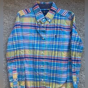 Polo Ralph Lauren plaid boys button down dress shirt